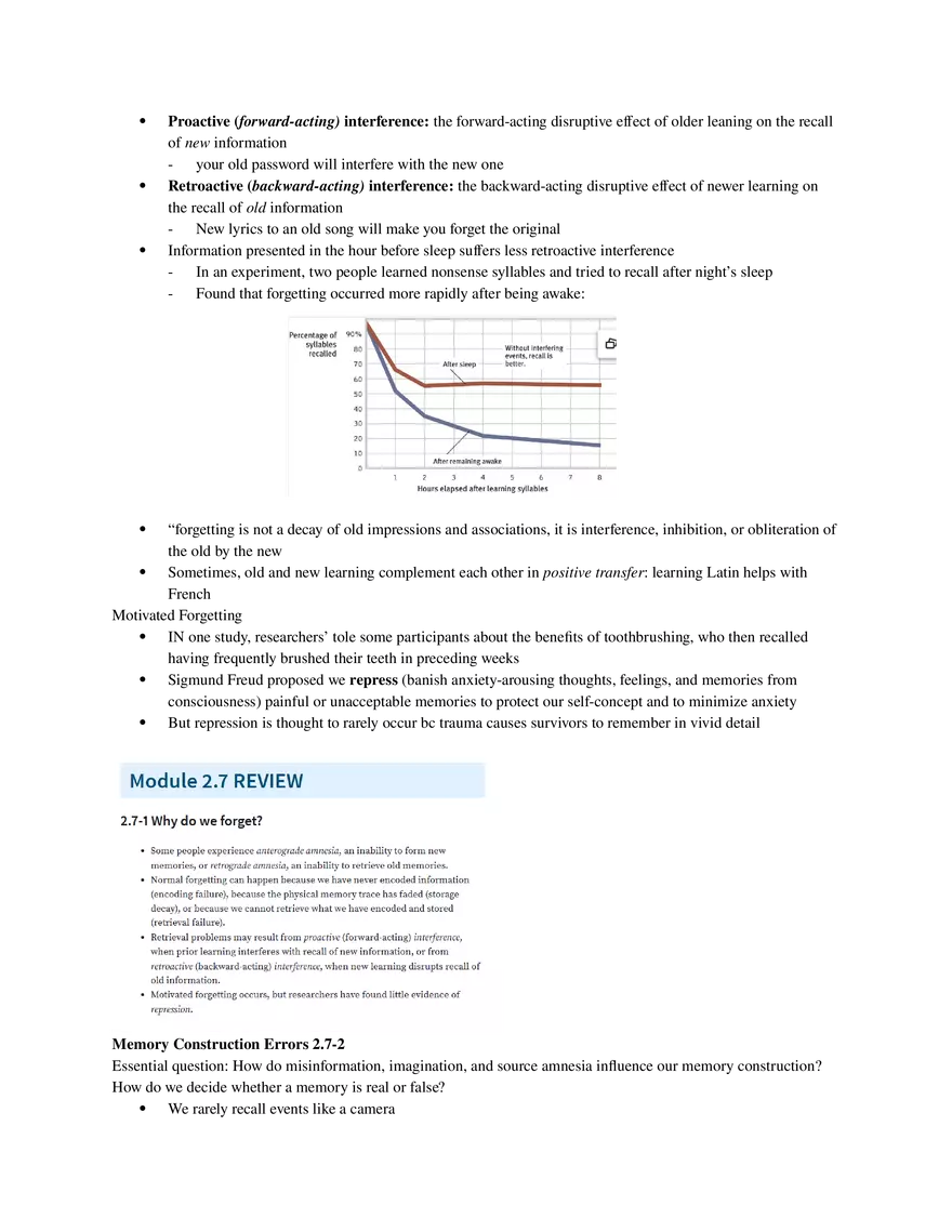 Psychology Unit 2 - Cognition (Part 3) - Page 5