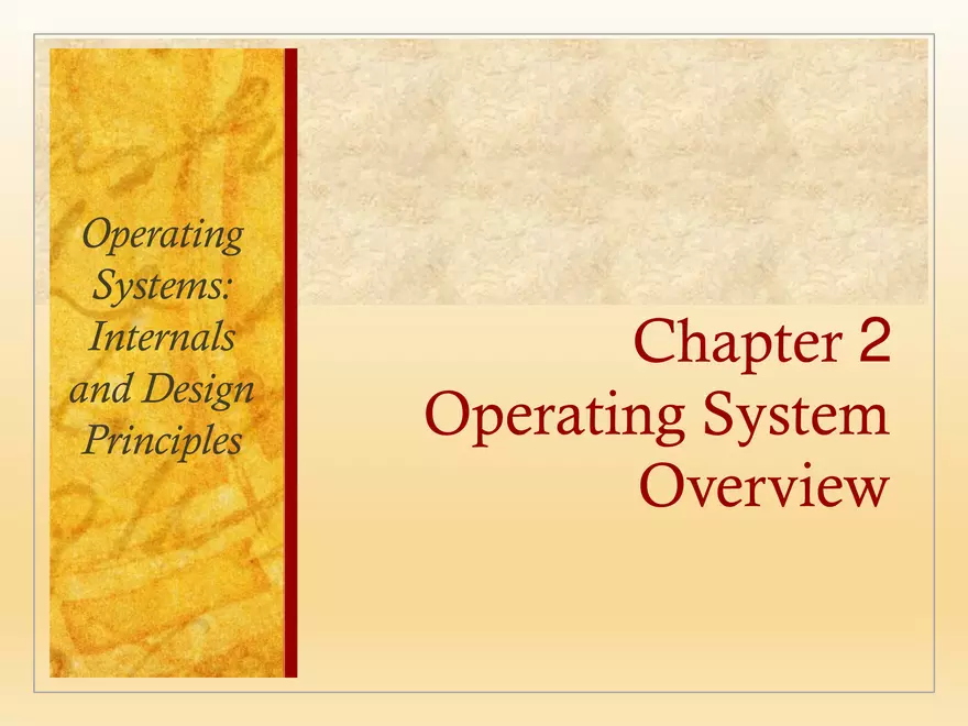 Operating System Overview Internals and Design Principles - Page 1
