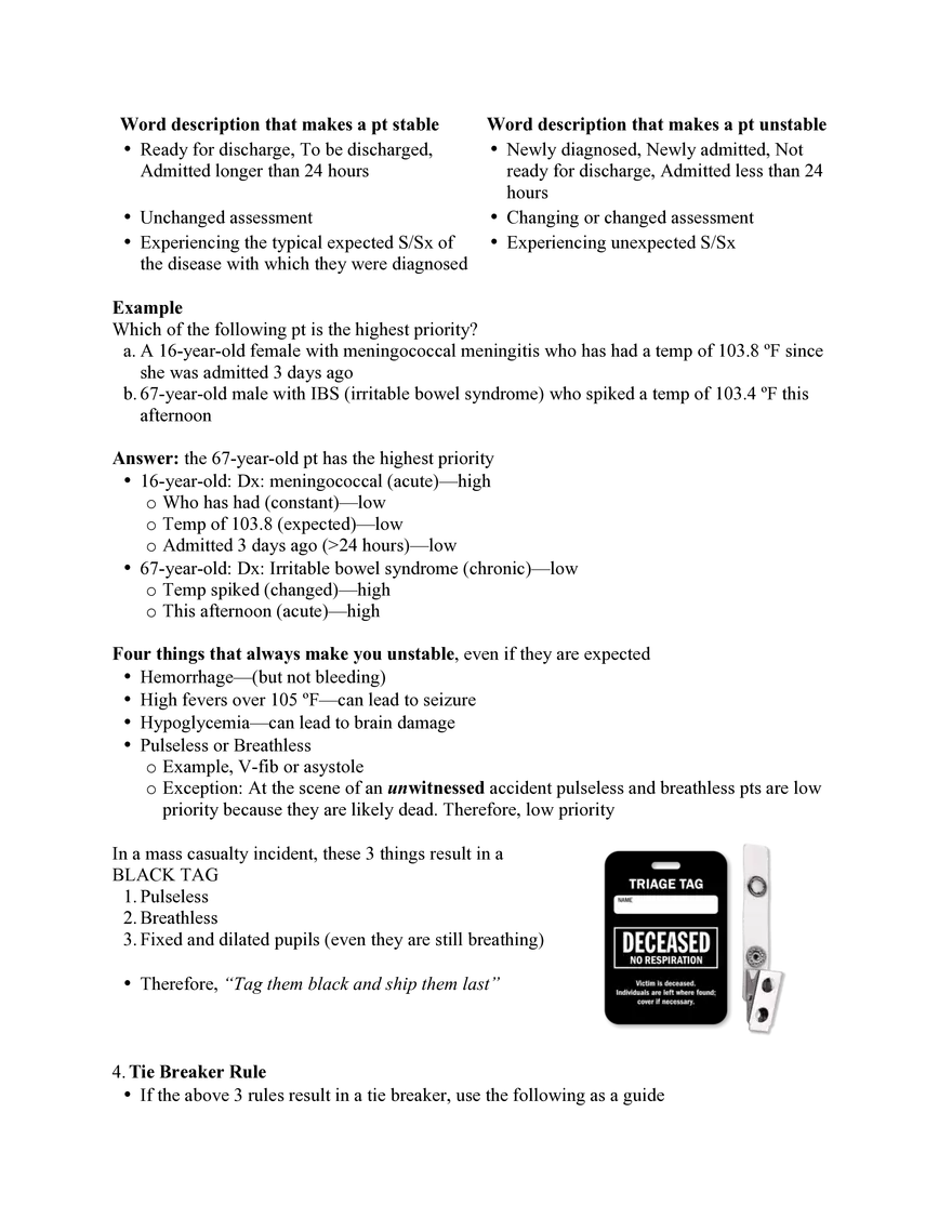 Nursing Exam Review Lecture 12 Prioritization, Delegation and Staff Management - Page 3