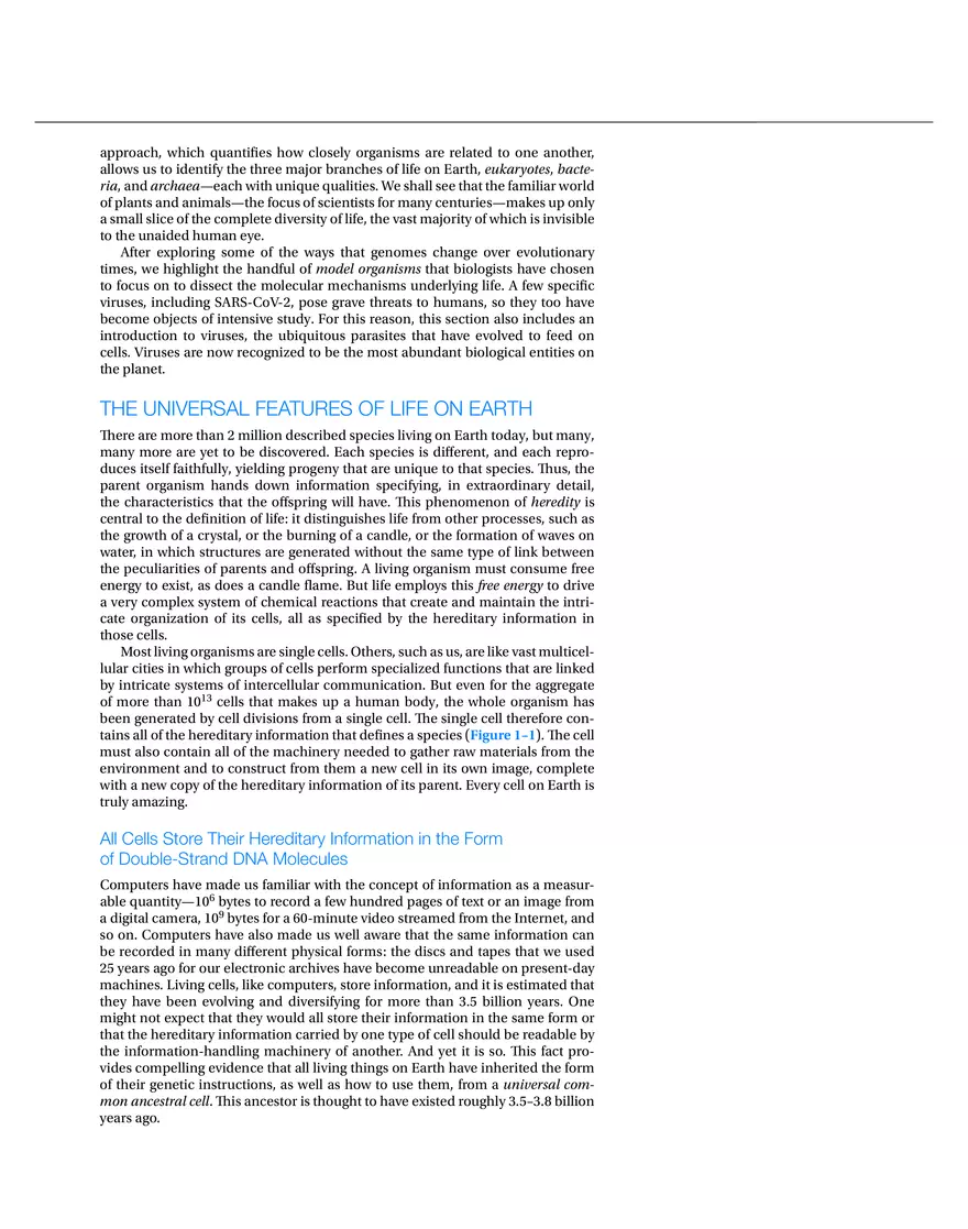 Cells, Genomes, and the Diversity of Life (Chapter 1) - Page 2