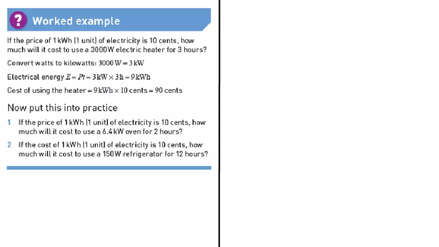 Electrical Quantities e.m.f and p.d Lecture - Page 9