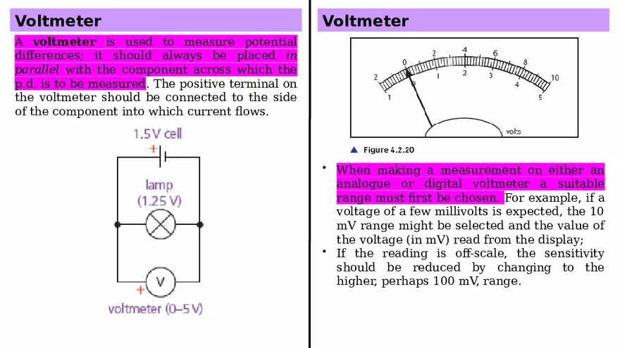 Electrical Quantities e.m.f and p.d Lecture - Page 13
