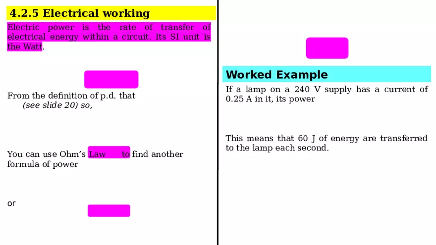 Electrical Quantities e.m.f and p.d Lecture - Page 6