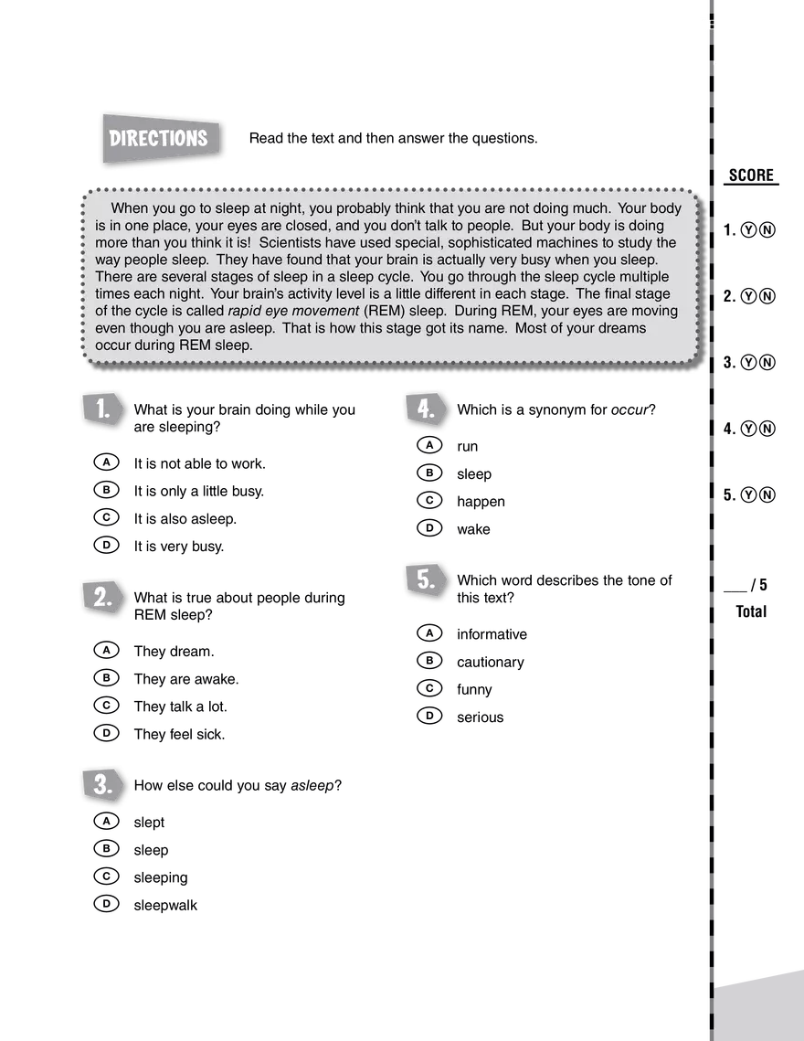 Understanding Sleep Cycles and REM Sleep - Page 1