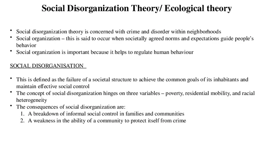 Theories of Crime Unit 3 Part 1 - Page 8