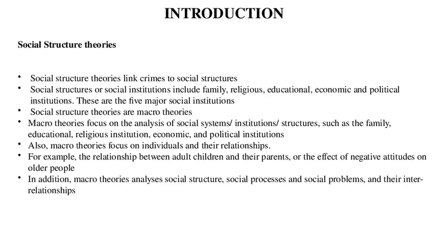 Theories of Crime Unit 3 Part 1 - Page 4