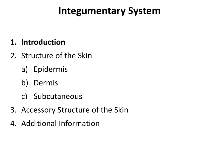 Integumentary System Lecture - Page 2