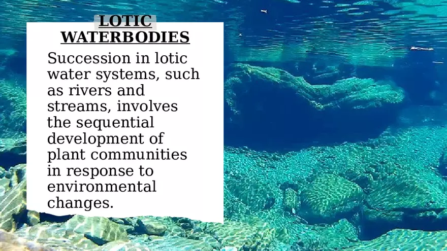 Aquatic Succession In Lentic and Lotic Water - Page 4