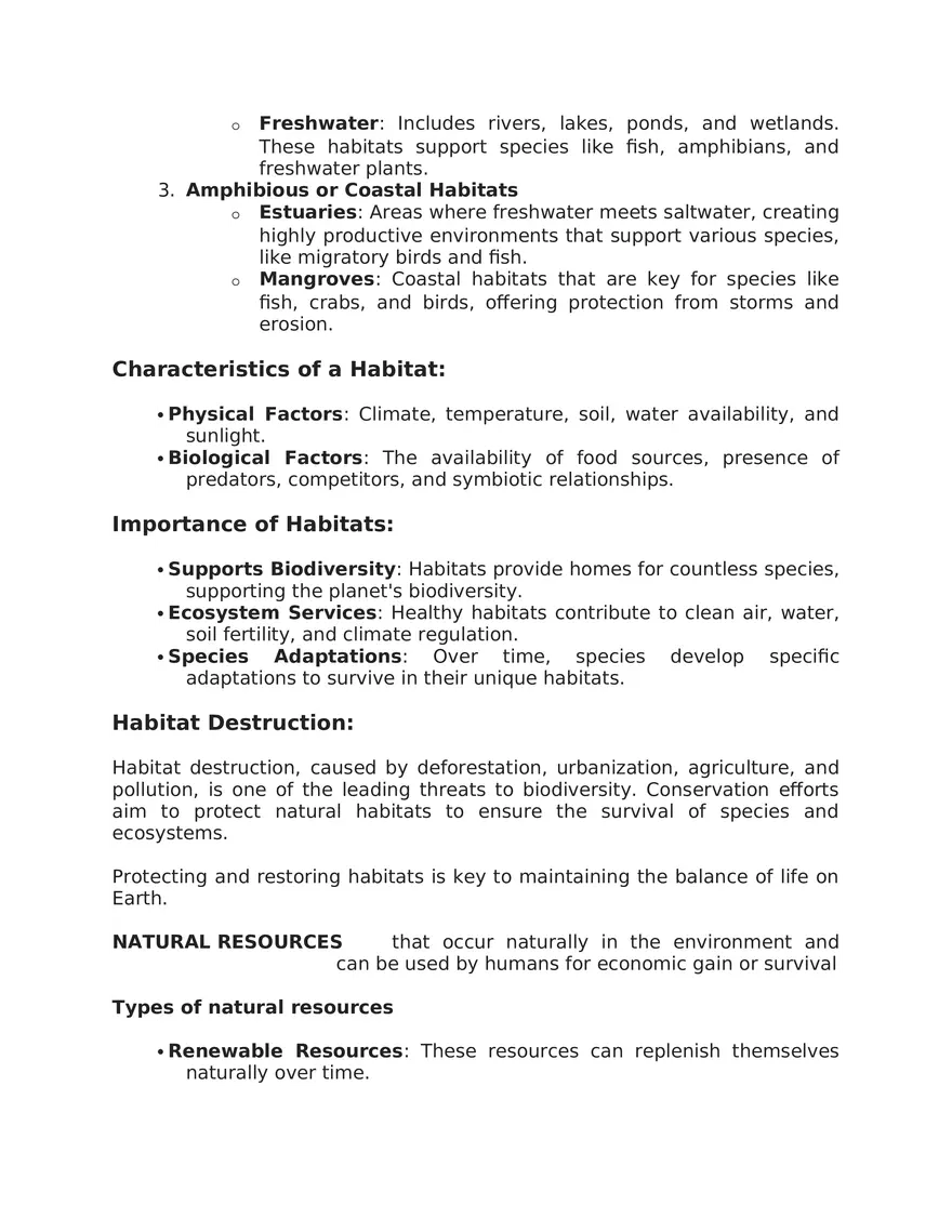 Foundations of Environmental Science Study Guide 1 - Page 8