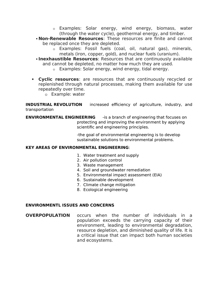Foundations of Environmental Science Study Guide 1 - Page 9