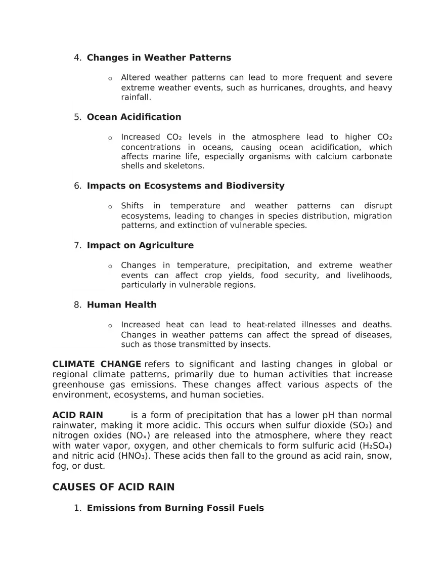 Foundations of Environmental Science Study Guide 1 - Page 12
