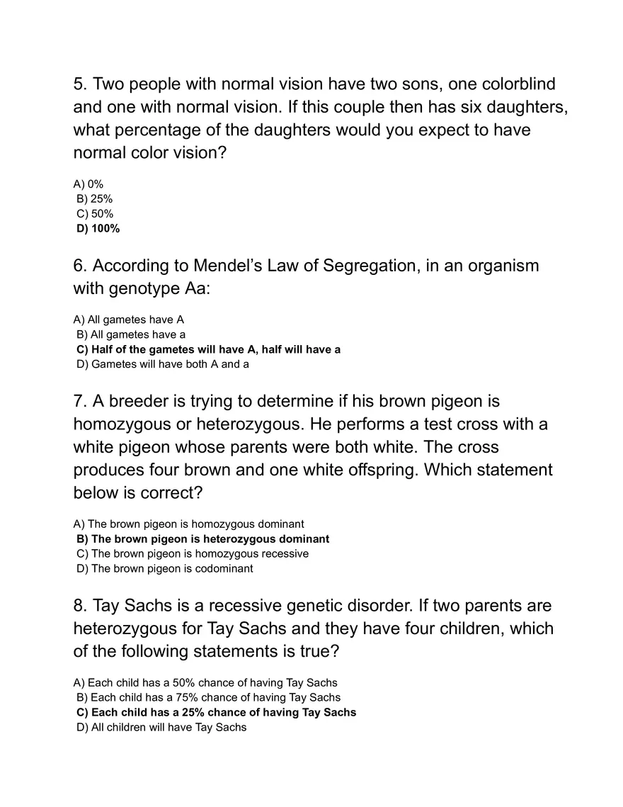 Basic Genetics and Inheritance - Page 2