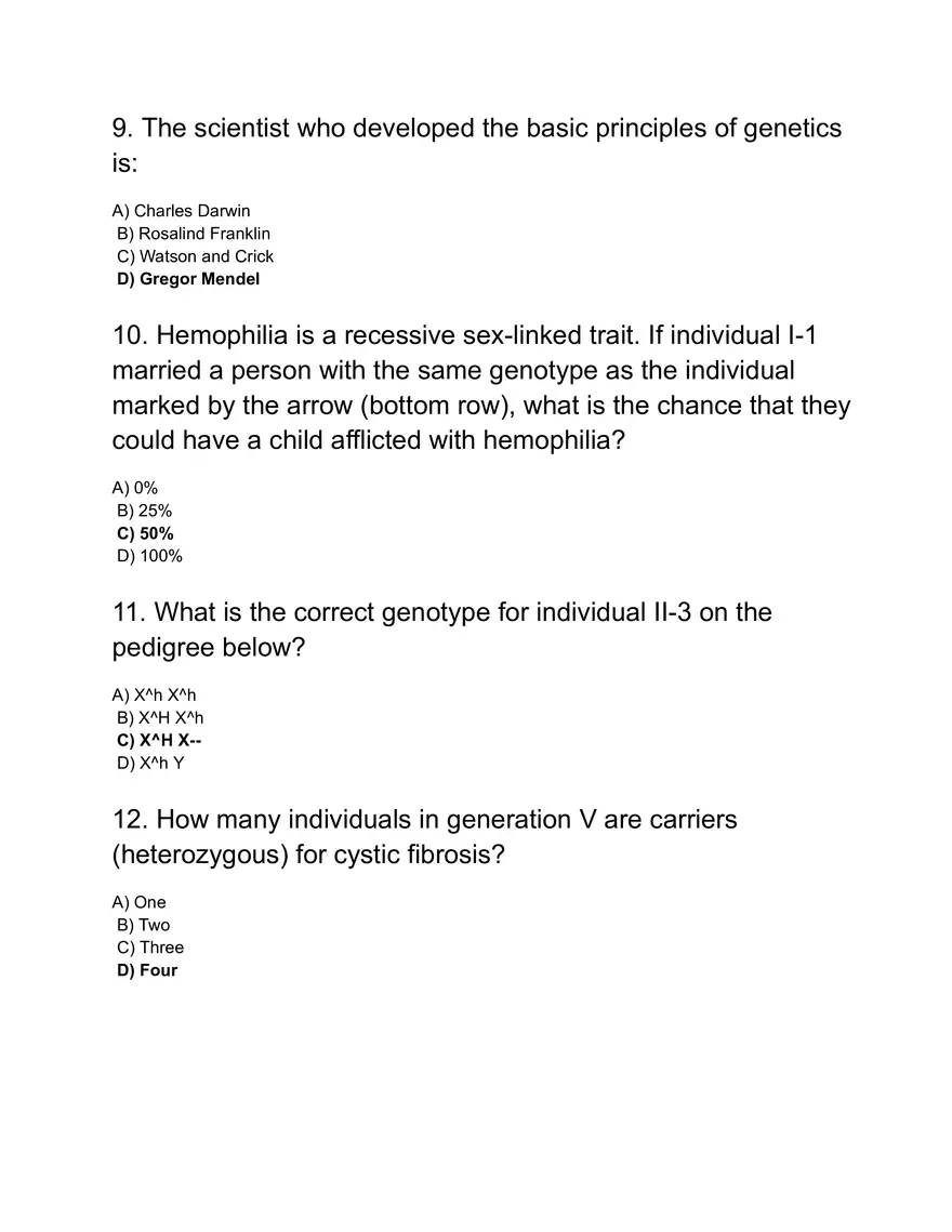 Basic Genetics and Inheritance - Page 3