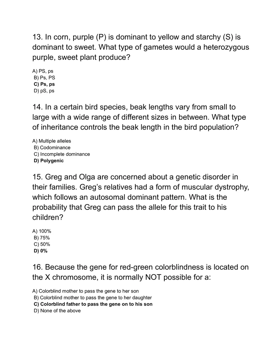Basic Genetics and Inheritance - Page 4