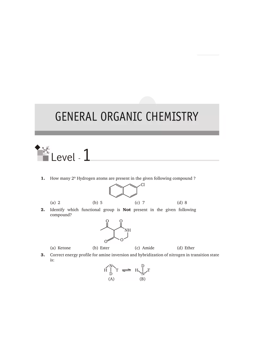 Secondary Hydrogen Atoms in Organic Compounds - Page 1