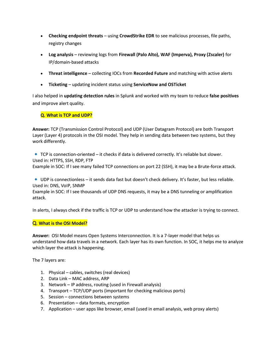 SOC Analyst Interview Q&A - Page 2