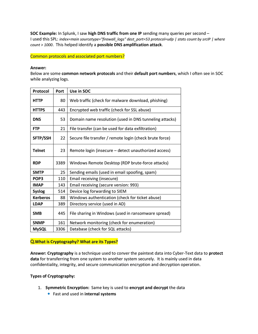 SOC Analyst Interview Q&A - Page 4