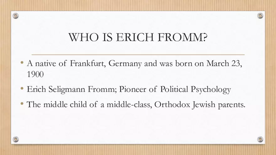 Humanistic Psychoanalysis Erich Fromm - Page 2