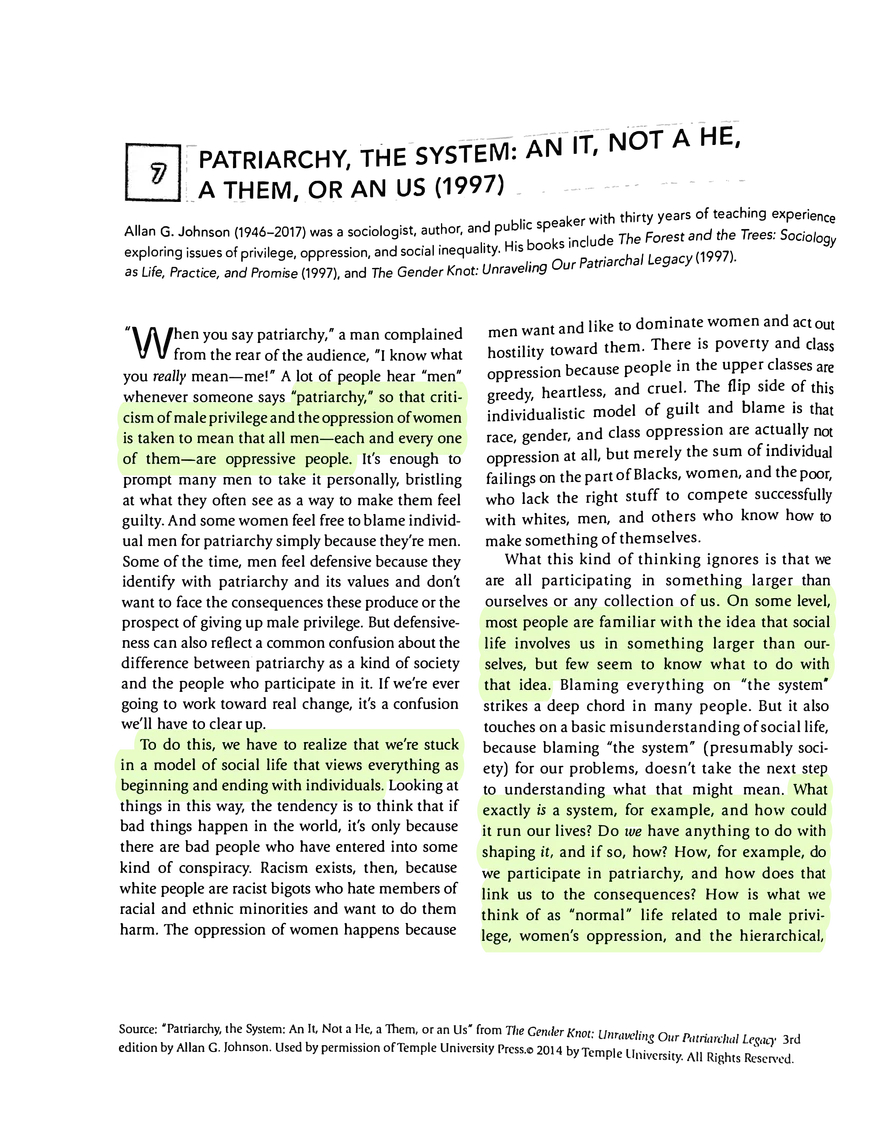 Patriarchy System - Page 1