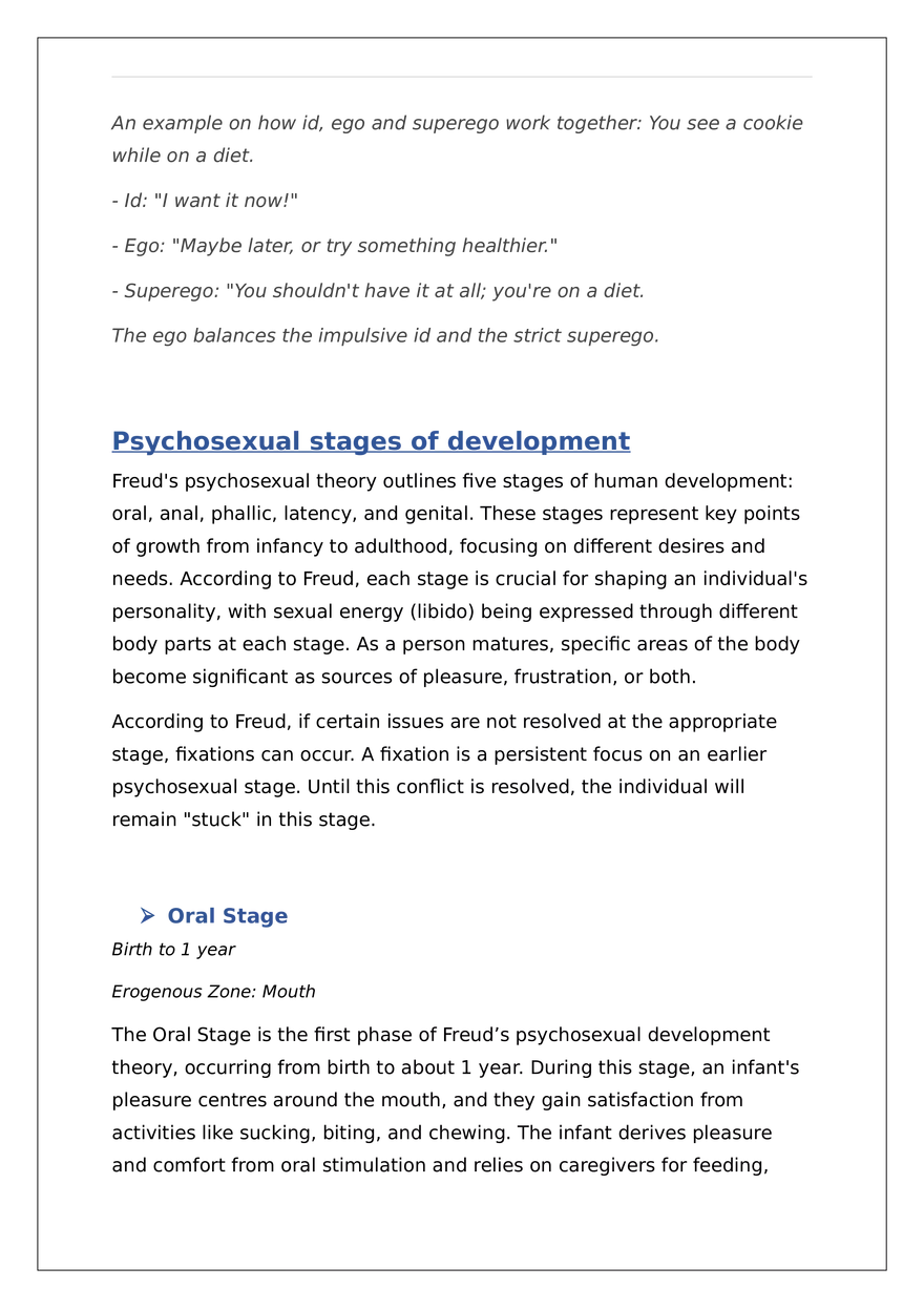 Freudian Understanding of Personality and its Mechanism - Page 3