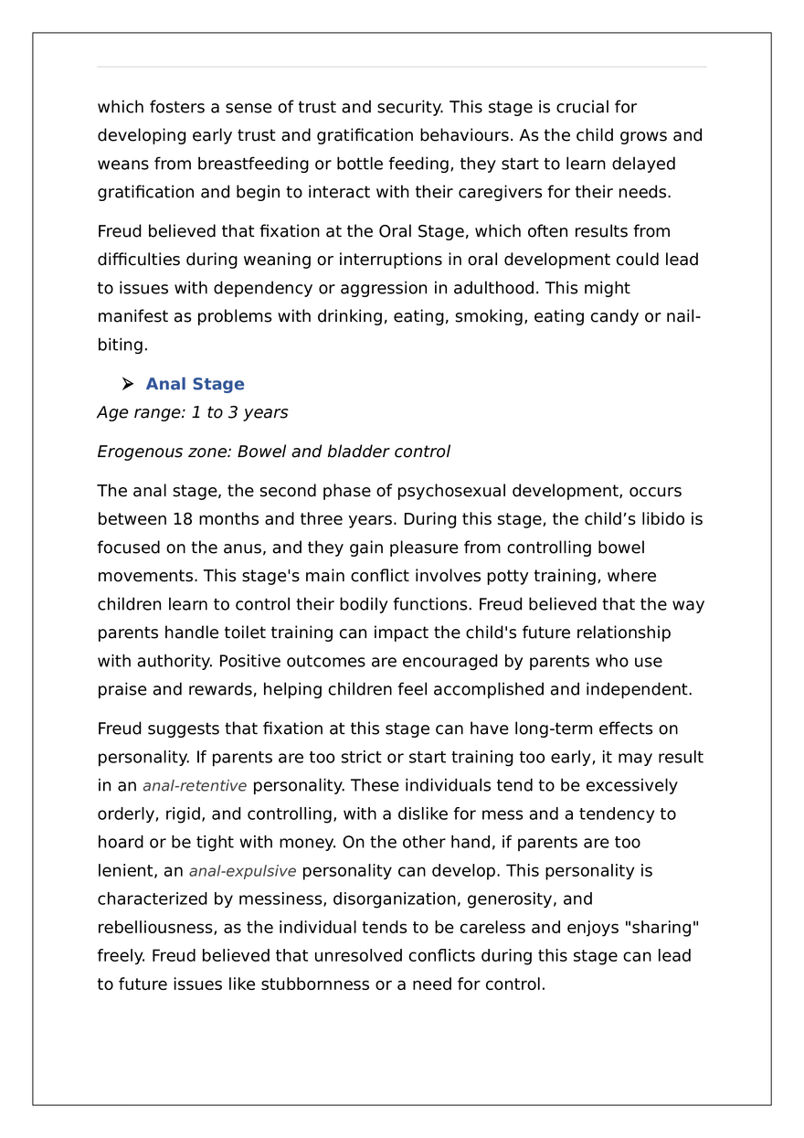 Freudian Understanding of Personality and its Mechanism - Page 4