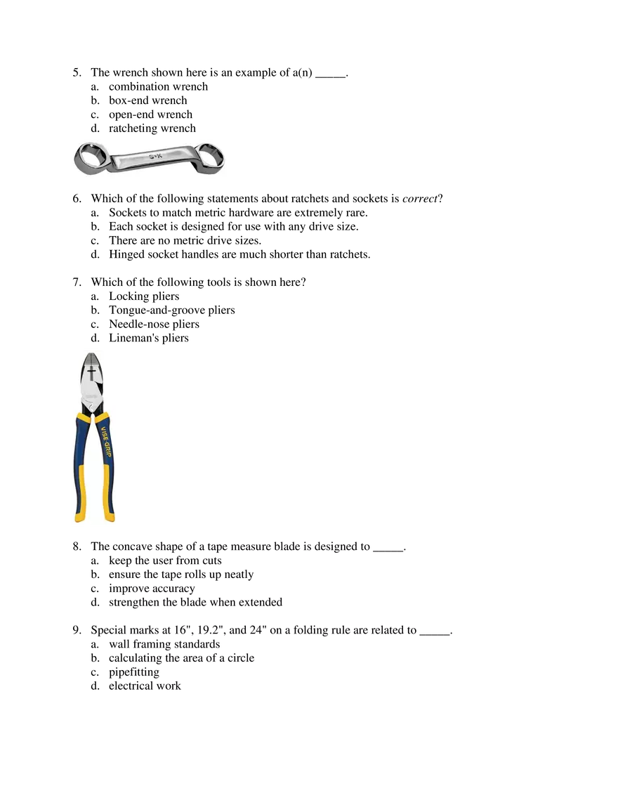 Introduction to Hand Tools Assignment - Page 2