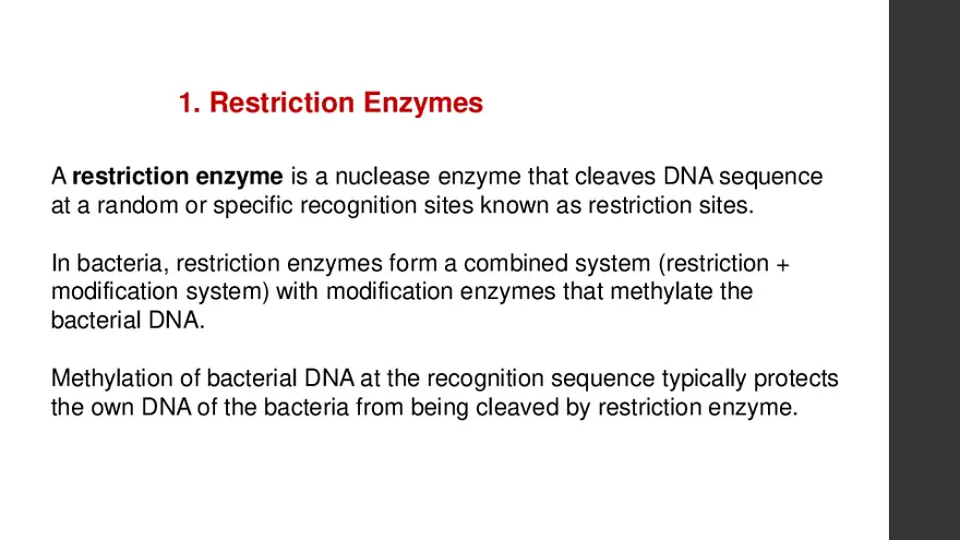 Enzymes Used in Recombinant DNA Technology - Page 2
