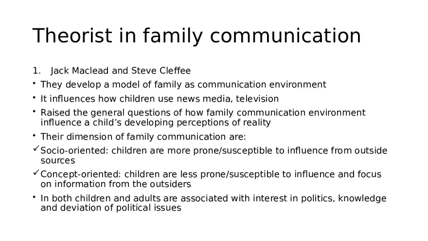 Family Communication Pattern Theory - Page 6