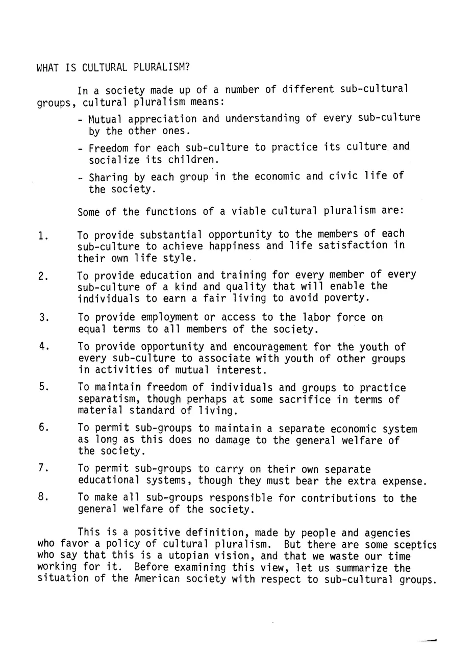 Cultural Pluralism and Education - Page 2