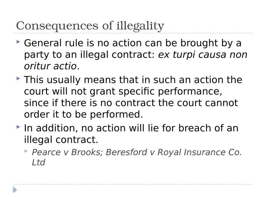 Illegal Contracts Lecture 5 - Page 1