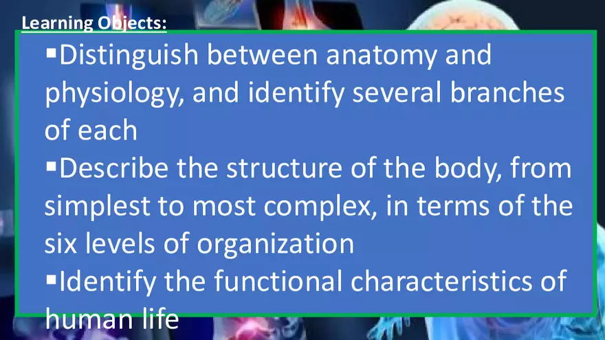 Definitions, Levels of Organization, and Functional Characteristics of Life - Page 2