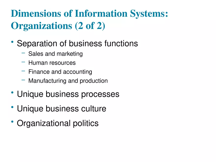 Information Systems in Business Today Lecture 3 - Page 9