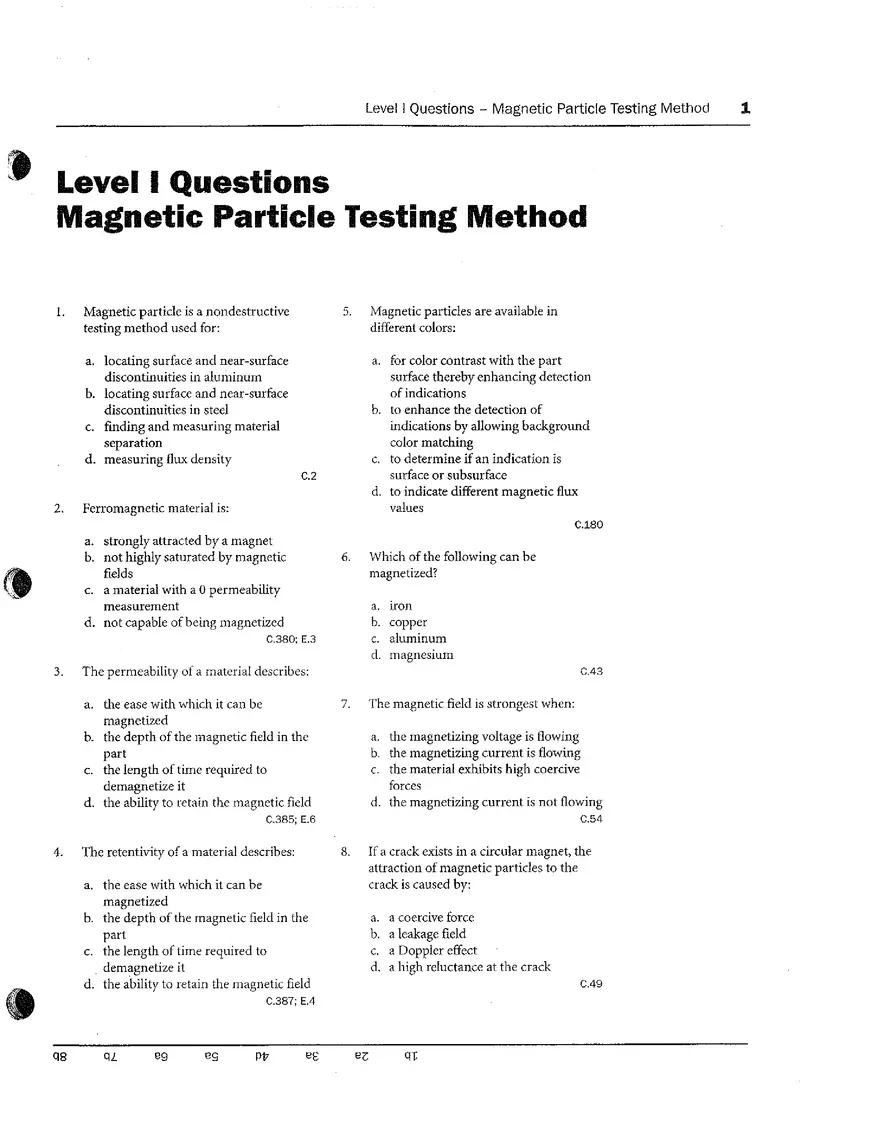 Magnetic Particle Testing Method for Material Inspection - Page 1