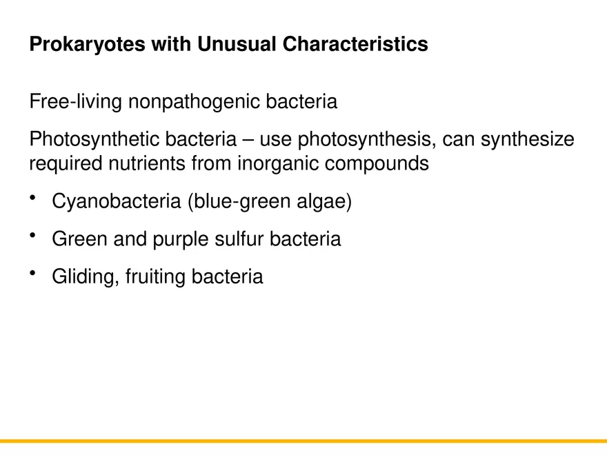 A Survey of Prokaryotic Cells and Microorganisms Lecture 10 - Page 6