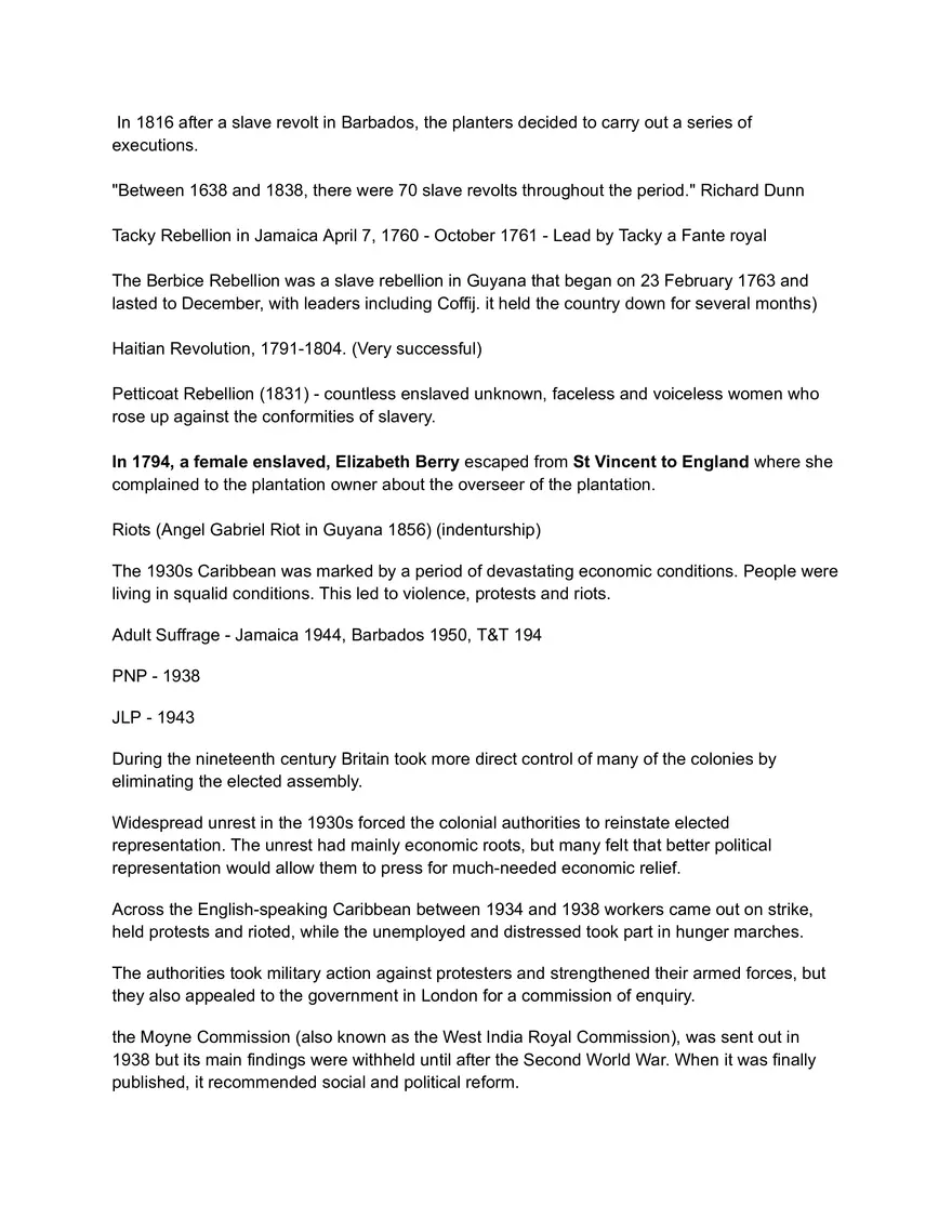 Important Dates in Carib - Page 2