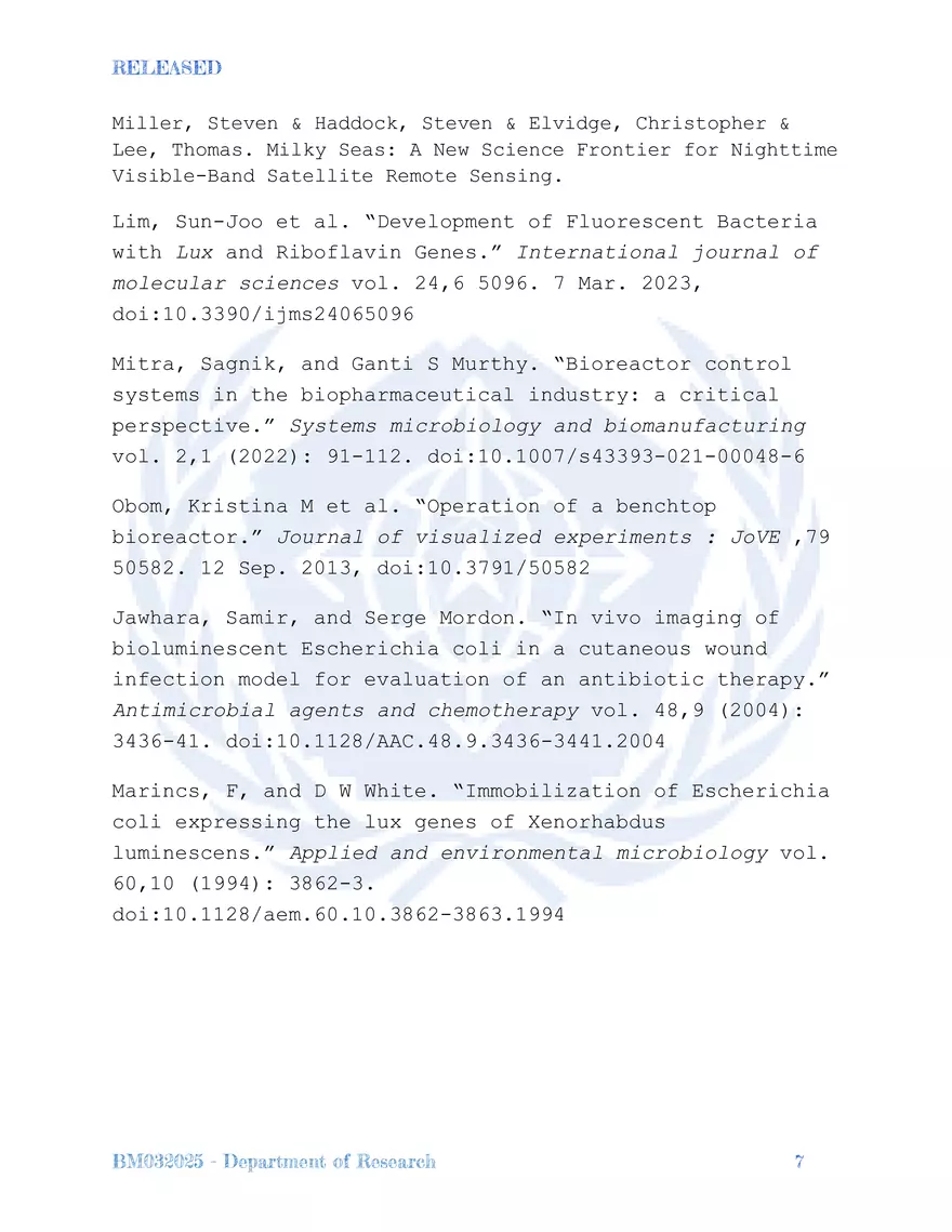 Bioluminescent Bacteria - Page 7