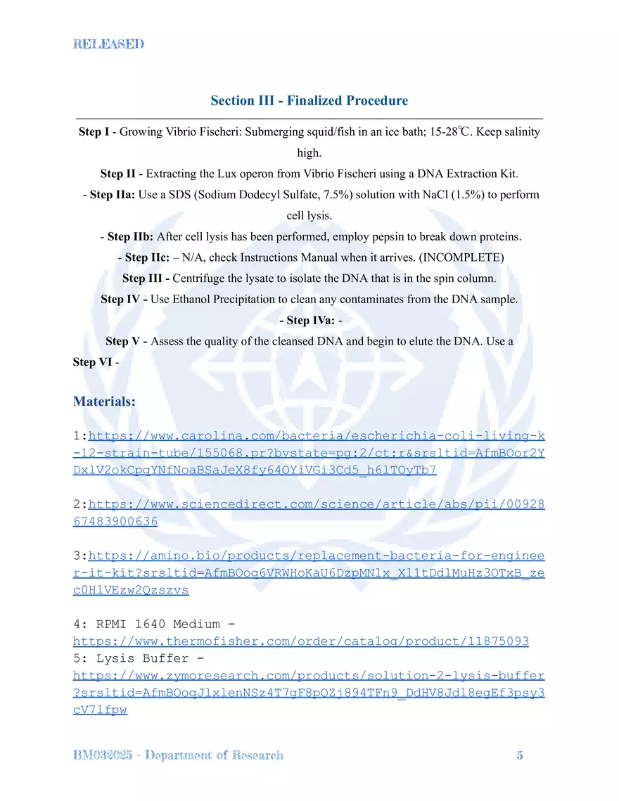 Bioluminescent Bacteria - Page 5