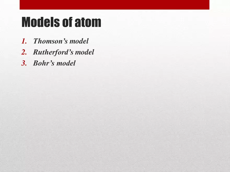 Models of Atom Lecture 1 - Page 2