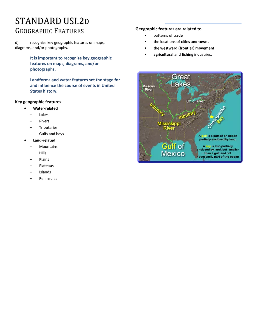 US History to 1865 Continents and Oceans - Page 3