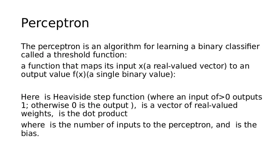 Perceptron Algorithm and Binary Classification 1 - Page 2