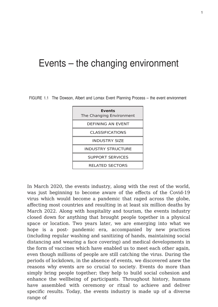 Events - Responding to a Changing Environment Part 1 - Page 1
