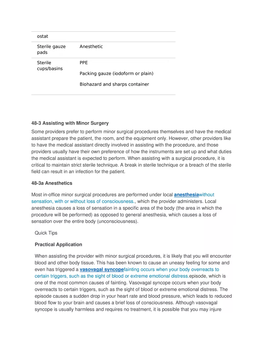 Surgical Procedures in the Medical Office Part 1 - Page 6