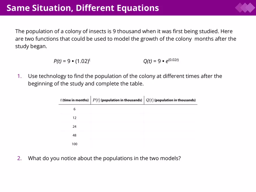 Unit 4 - Exponential Functions and Equations - Page 3