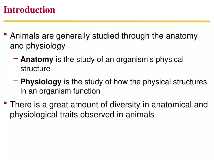 Animal Form and Function Lecture 1 - Page 2