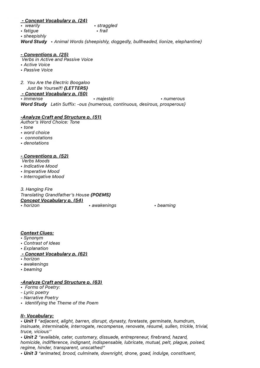 Quarter 1 Revision Sheets - Page 2
