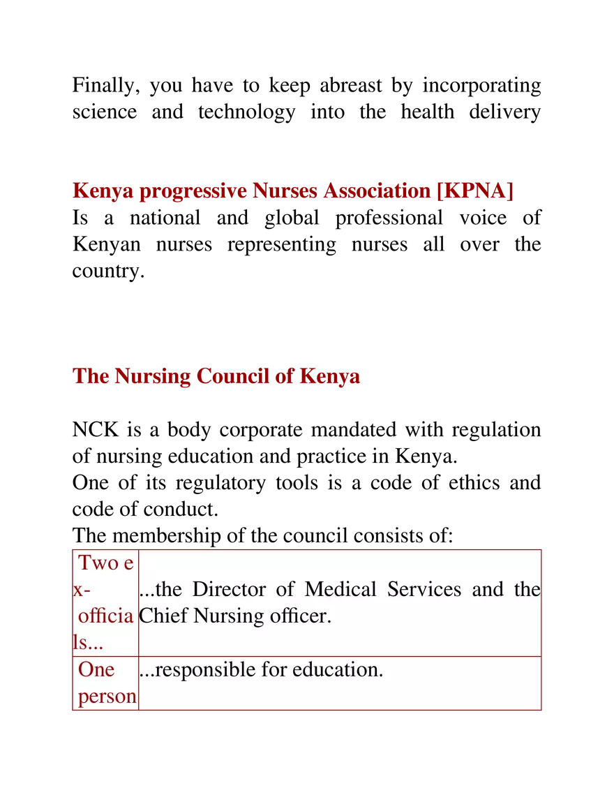 Professionalism in Nursing Study Guide Part 4 - Page 7