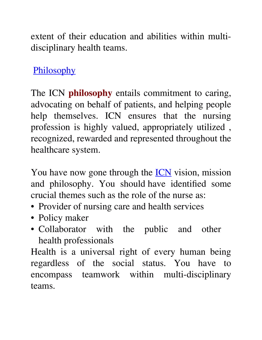 Professionalism in Nursing Study Guide Part 4 - Page 6