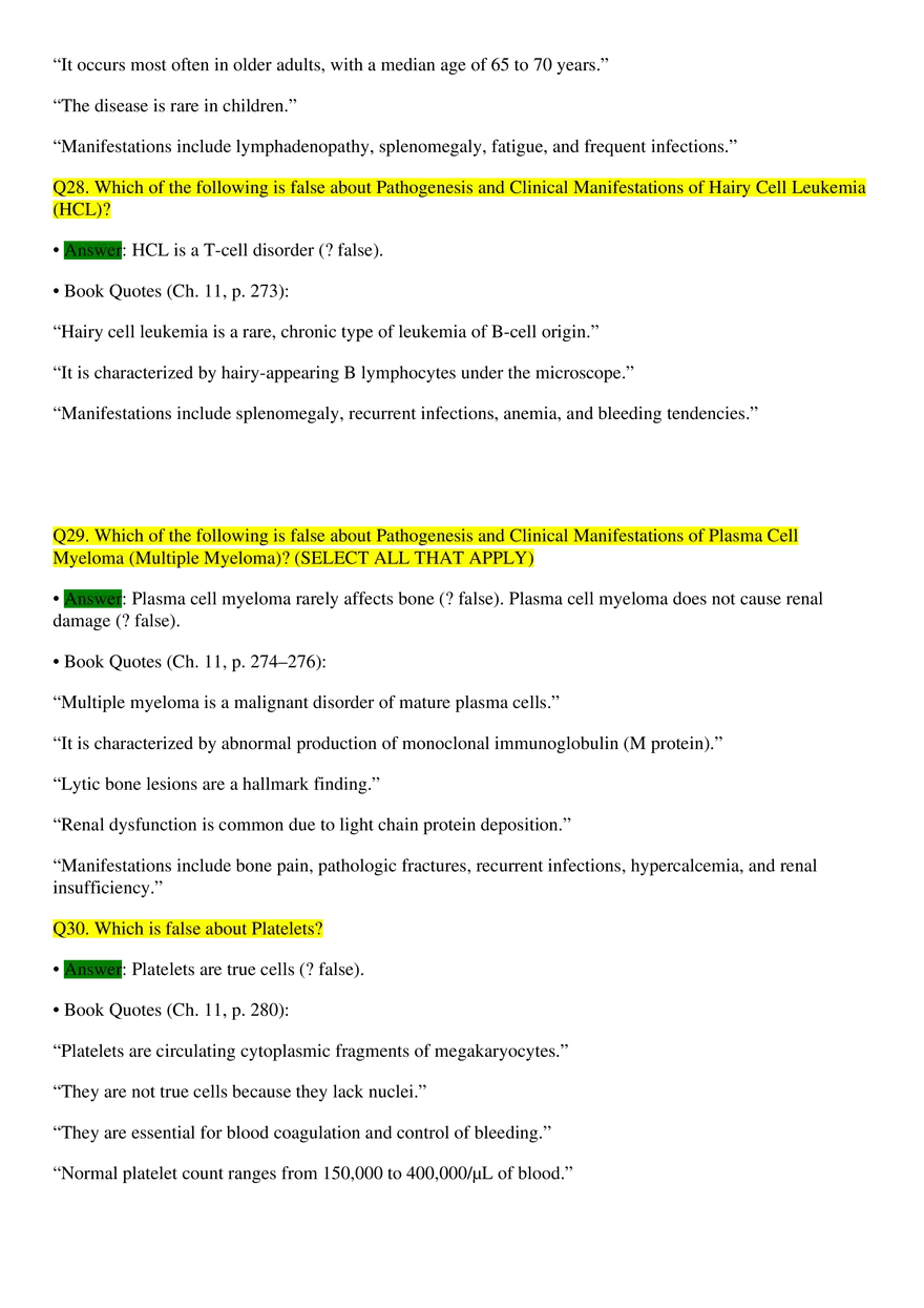 Immunity, Hypersensitivity, and Autoimmunity Quiz #2 - Page 7