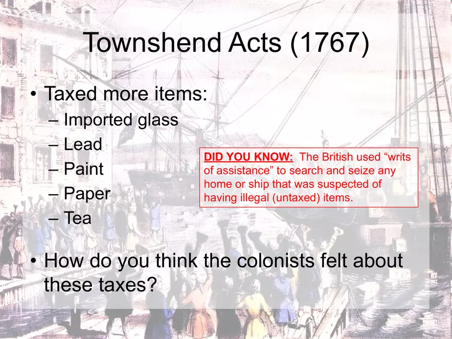 Causes of the American Revolution - Page 6