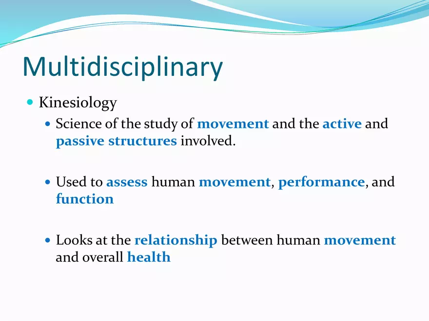 Human Movement and Functioning Lecture 1 - Page 3